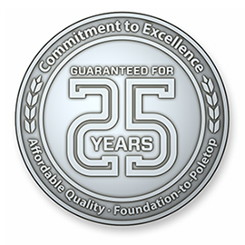 25 Year Warranty Medallion